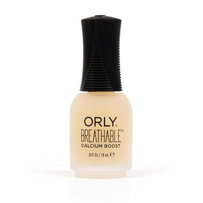 ORLY Breathable Calcium Boost | Nourishes Dry, Damaged And Thin Nails | Prevents Nail Breakage, Chipping Or Peeling | Restores Natural Shine (18Ml)