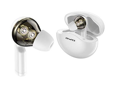 AWEI TWS Dual Dynamic Driver Auricolari con custodia di ricarica T12