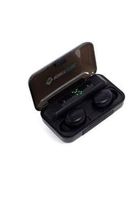 MonkeyLectric Headphones iSmart8 bezprzewodowe słuchawki, czarne (Phantom Black), rozmiar uniwersalny