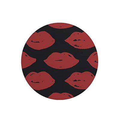 Questo Casa, Tapis de Souris Rond imprimé numérique avec Fond antidérapant pour Bureau et Maison Diamètre 22 cm