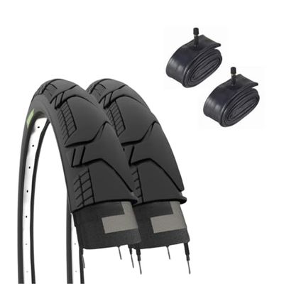 2 banden 700 x 45C (29 x 1,75) + luchtkamers Amerika banden Demi Slick Gravel volwassenen Trekking MTB Hybrid