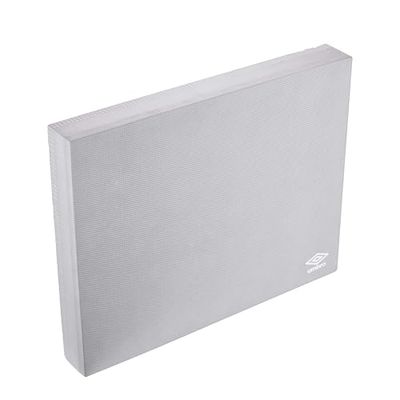Umbro Balanskussen, balanskussen, bevordert coördinatie, conditie, evenwicht en stabiliteit, antislip, 48 x 40 x 6 cm, zacht schuim, grijs