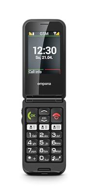 Emporia Talk Glam- Telefono cellulare a conchiglia - Tasti grandi - Ampio schermo a colori - Tasti chiamata rapida - Pulsante emergenza (Italia)