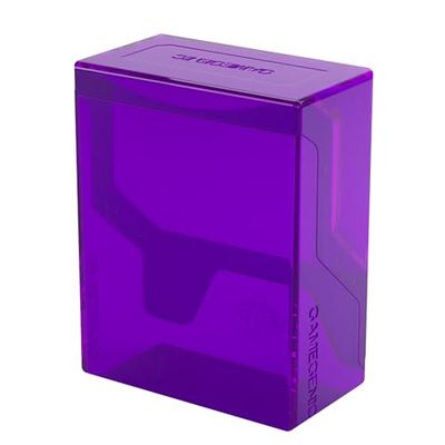 Gamegenic Bastion 50+ XL Deck Box - Compatto, sicuro e perfettamente organizzato per le tue carte collezionabili! Protegge in modo sicuro oltre 50 carte a doppia manica, colore viola, realizzato