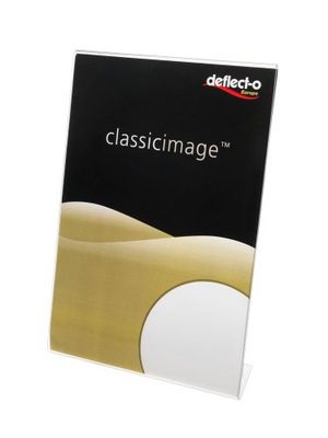 Deflecto 69401 5x3.5 inch Portrait Slanted Sign Holder