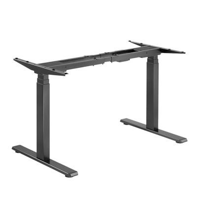 Cadre de Bureau électrique réglable avec 2 Moteurs, emplacements mémoire pour Le réglage souhaité, Fonction Rappel pour Changer de Position Assise/Debout, Couleur : Noir