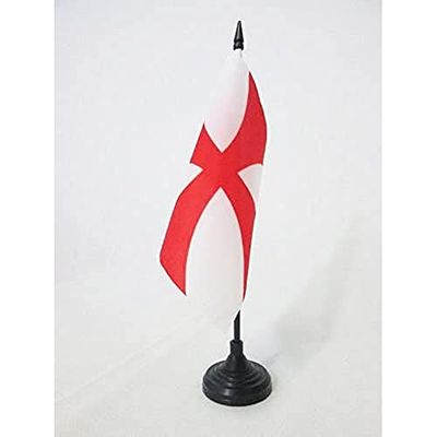 BANDIERA DA TAVOLO TEMPLARI ORDINE DEL TEMPIO 15x15cm - PICCOLA BANDIERINA GONFALONE BAUSSANT 15 x 15 cm - AZ FLAG