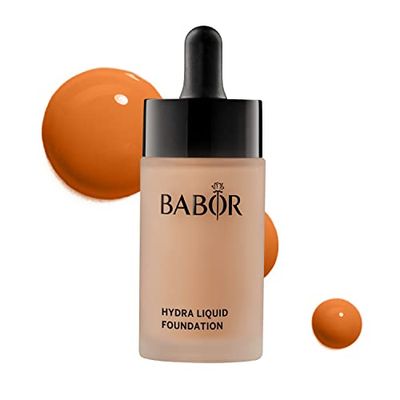 BABOR MAKE UP Hydra Liquid Foundation, medium coverage liquid foundation for dry skin, contains moisturising serum, 30 ml