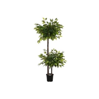 ARBOL POLIESTER MADERA 80X80X150 FICUS 2 COPAS