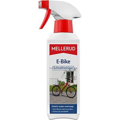 MELLERUD E-Bike szybki środek czyszczący do głębokiego usuwania folii olejowej, przylegania brudu i brudu – 1 x 0,25 l