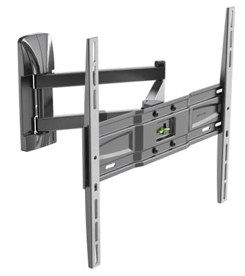 Meliconi SPACE SYSTEM FULLMOTION 400 wandbeugel met dubbele arm voor 40'' - 82'' flatscreen tv's, horizontaal en verticaal verstelbaar, VESA 200-300-400, zwart, ook geschikt voor OLED TV's