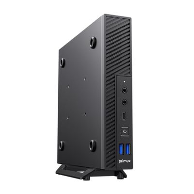 Primux Mini-pc iox MH4, Intel Core i3 van de 12e generatie, 8 GB RAM (uitbreidbaar), 256 GB SSD (uitbreidbaar), WiFi AX, Bluetooth 5.2, HDMI 4K, USB-C | compact metalen design