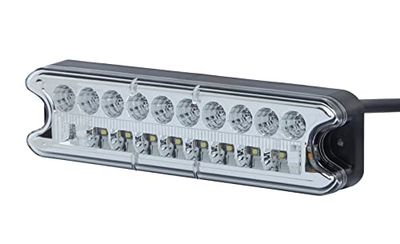 HELLA VALUEFIT Piloto traseiro - LED - 12 V / 24 V - Montagem exterior/aparafusado - ECE - Cor da tulipa: transparente - Conector: extremidades de cabo abertos - esquerda - Cant. : 1 - 2VP 357 021-031
