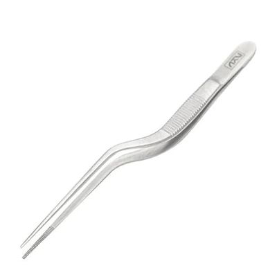 Japanese Knife Company Japanese Tweezer DB Cranked Matt - 140mm, Silver