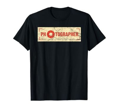 Vintage Photographer DSLR Camera Lens Shutterbug Analog T-Shirt