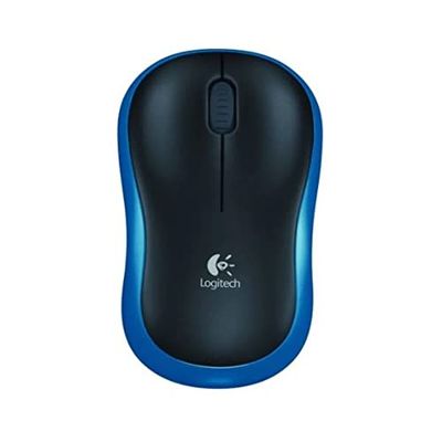 Logitech M185 Mouse Wireless, 2,4 GHz con Mini Ricevitore USB, Durata Batteria di 12 Mesi, Tracciamento Ottico 1000 DPI, Ambidestro, Compatibile con PC, Mac, Laptop - Blu