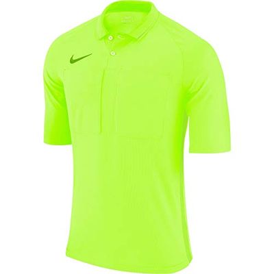 Nike - Maglietta da Uomo Soccer Referee Jersey Dry SS da Arbitro, Taglia L, Colore: Giallo Fluo