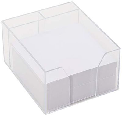 Interdruk - Memo Cube - Loose Sheets in a Plastic Holder - 85 x 85 x 35 mm (~350 Sheets) - White