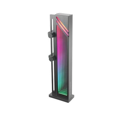 Mars Gaming MCA-GCB, Support de Carte Graphique, ARGB Infinity Mirror Illumination, ARGB Sync GPU Holder, Base Magnétique Antidérapante, Compatibilité Universelle, Noir