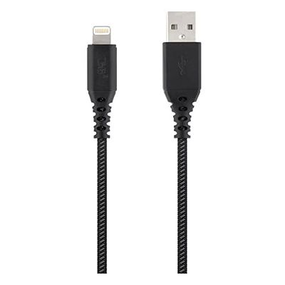 Tnb - 3 m XTREMWORK versterkte Lightning-kabel - zwart