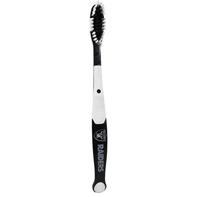 NFL Unisexe MVP Brosse à dents, Mixte, Siskiyou Sports, noir, Adult