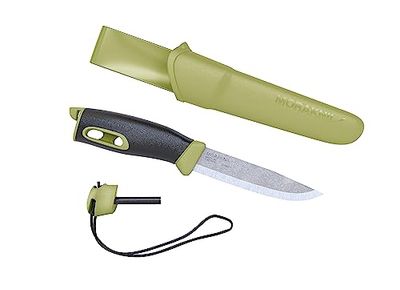 MORAKNIV Companion Spark pols, volwassenen, uniseks, groen, lemmet: 104 mm