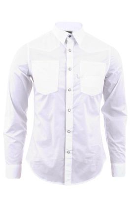 G-Star Herenoverhemd met rechte pijpen, casual, wit, XXL