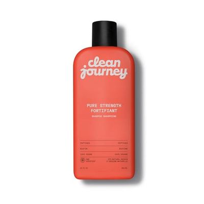 cleanjourney Pure Strength Hair Shampoo, EWG Verified, Infused with Peptides and Biotin, For Fragile and Damaged Hair, Clean Ingredients, Vegan, Vanilla Scent, 354 mL