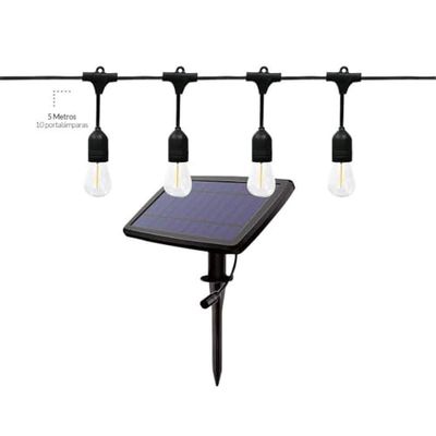 WatioWave KIT 5 MT GUIRNALDA SOLARE CON 10 PORTALAMPARI IP65 DOIK