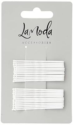 LA MODA HAIRGRIPS MEDIUM WHITE