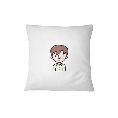 Bona Basics Funda de Almohada Decorativa, poliéster, Blanco 1, 45 x 45 cm
