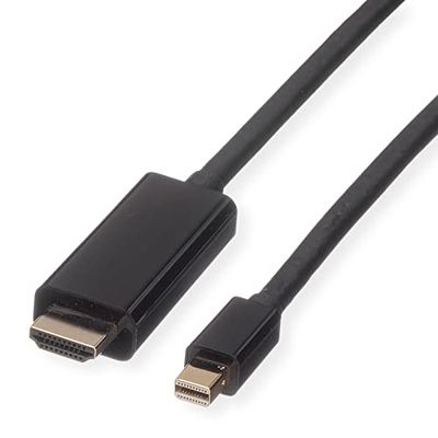 ROLINE Mini DisplayPort kabel, Mini DP-UHDTV, ST/ST, zwart, 1 m