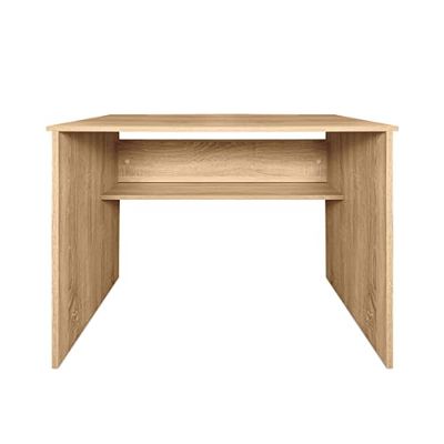 Mattfy Bureau, Tables pour Ordinateur, Couleur, Pratique et Fonctionnelle, Dimensions : 90 cm (Largeur) x 49,5 cm (Profondeur) x 77 cm (Hauteur), Bois, Beige (Cambria), 90 x 49,5 x 77 cm