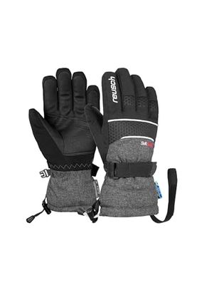Reusch Connor R-TEX XT Junior - Guanti da dita unisex, taglio sportivo, nero/melange, 3
