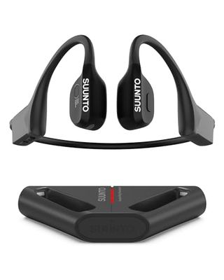 SUUNTO Wing Open-Ear Auriculares Conducción Ósea, Auriculares Deportivos Inalámbricos Bluetooth, Control Movimiento Cabeza, Micrófono HD Incorporado, Resistente al Desgaste IP67, Luces Seguridad