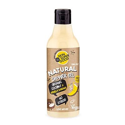 Cosmetici da donna del marchio Natura Siberica: gel da bagno per la cura del corpo, Skin Super Good naturale gel da bagno Coconut Banana (250 millilitri)