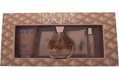 Guess Dare by Guess for Women - 3 Pc Gift Set 3.4oz EDT Spray, 0.5oz EDT Spray, 6.7oz Body Lotion, I0093602
