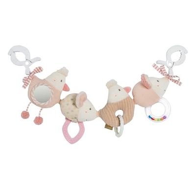 Fehn Cadena para Cochecito FeehnLAND, Cadena móvil con simpáticas Figuras Colgantes, Juguete de Actividad motora para Colgar Flexible, Arco de Juego para bebés y niños pequeños Desde el Nacimiento