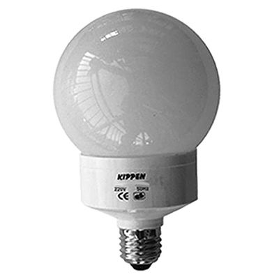 Kippen 1413C1 - Lampada a Risparmio Energetico Modello Globo, 20 Watt. Luce fredda 6500K