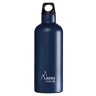 Laken Futura Botella Térmica Acero Inoxidable 18/8 y Doble Pared de Vacío, Unisex adulto, Azul, 500 ml