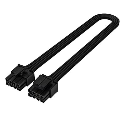 Silverstone PP06BE-EPS35, Negro, 350mm, EPS/ATX 12V de 8 Pines a 4 + 4 Pines, SST-PP06BE-EPS35