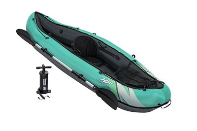 Hydroforce Ventura kajakset, uppblåsbar båtset med handpump, paddel och förvaringsväska, flera stilar