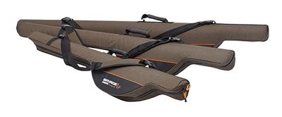 Savage Gear Twin Rodbag - slitstark väska för fiskespö för sportfiskare, vadderad avdelare, avtagbar axelrem, perfekt för sötvattens- och saltvattensspön, fasta spolar och baitcaster-spön 140 cm