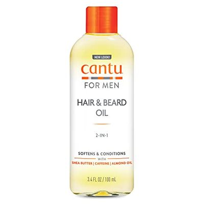 CANTU - Olio per Barba da Uomo - Con Caffeina & Olio di Semi di Canapa - Senza Solfati & Parabeni - Formula Non Grassa, Colore B - 100 ml