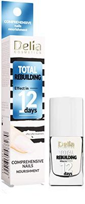 Delia Cosmetics - Après-shampoing pour ongles - Reconstruction totale, renforcement pour ongles abîmés et cassants - Calcium & Vitamines blanchissent et nourrissent les ongles - 11 ml