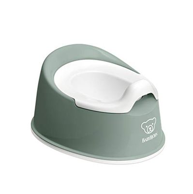 BabyBjörn Smart Potta, Grågrön/Vit