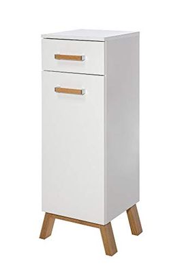 Schildmeyer Armario –, 1 Terry, Madera, 32,5 x 35 x 102,9 cm, Color Blanco Brillo
