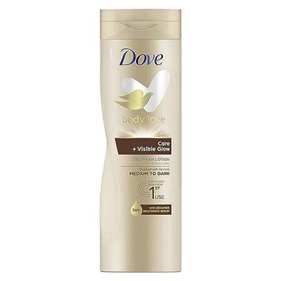 Dove 6 x 200 ml Dove Summer Revived självbrun brun hudkräm för medelhög till mörk hudton självbrunande kroppslotion