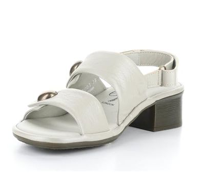 Fly London Women's EBLA489FLY Sandal, Silver, 8 UK