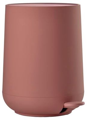 ZONE DENMARK Nova Poubelle à pédale Dia 23 x 29 cm 5 litre Peach Red